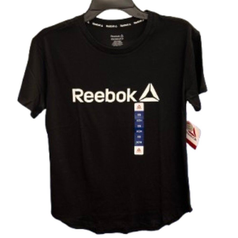 🖤 NWT Reebok Classic Logo Tee – Black – Size XS